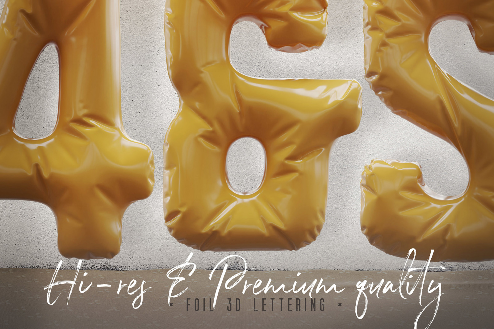 Foil & Fabric Lettering Duo