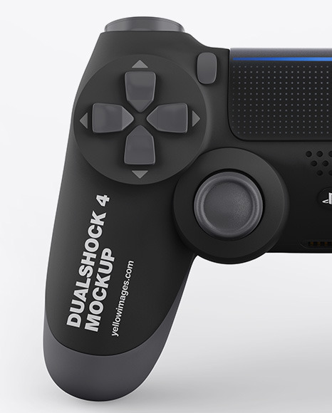 Download Matte Dualshock 4 Controller Mockup In Device Mockups On Yellow Images Object Mockups PSD Mockup Templates