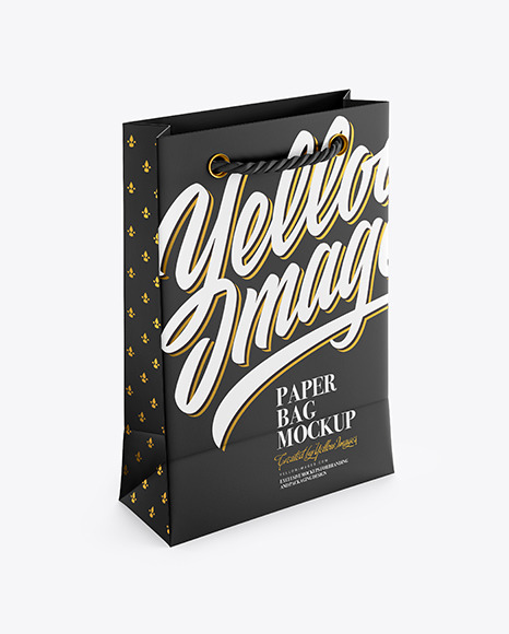 Download Paper Bag Mockup In Bag Sack Mockups On Yellow Images Object Mockups