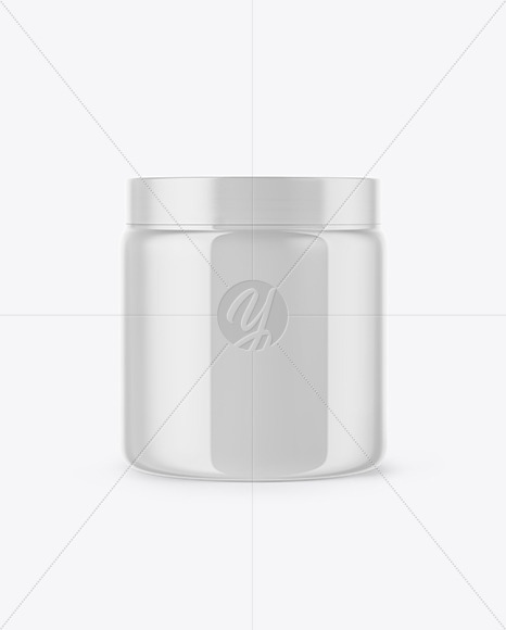 Glossy Plastic Jar Mockup PSD #1