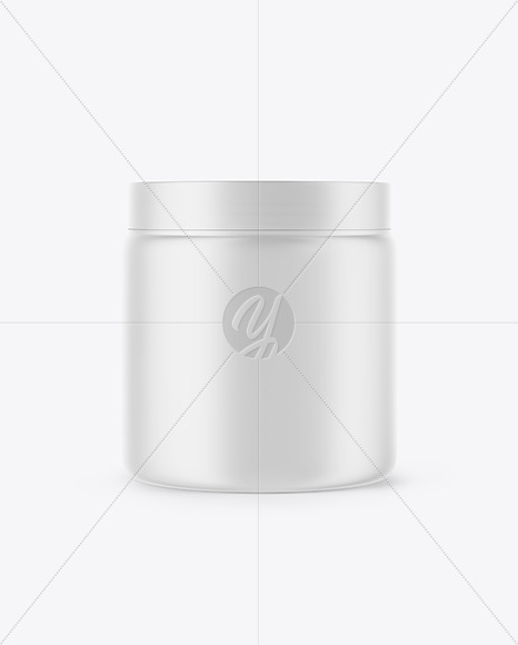 Matte Plastic Jar Mockup PSD #1