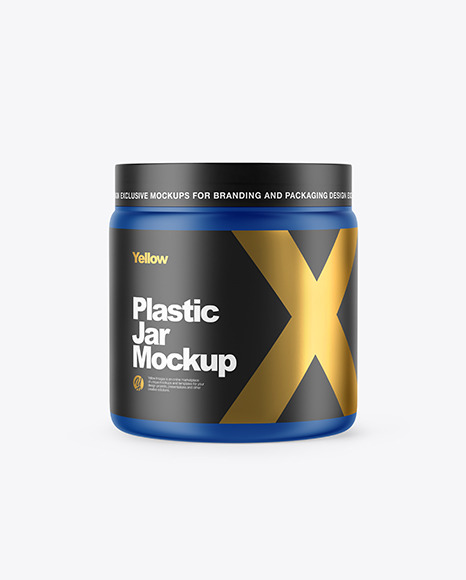 Matte Plastic Jar Mockup PSD #2