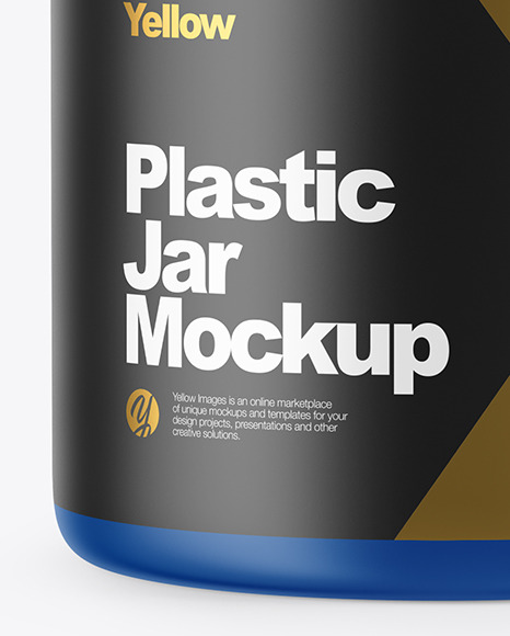 Matte Plastic Jar Mockup PSD #4