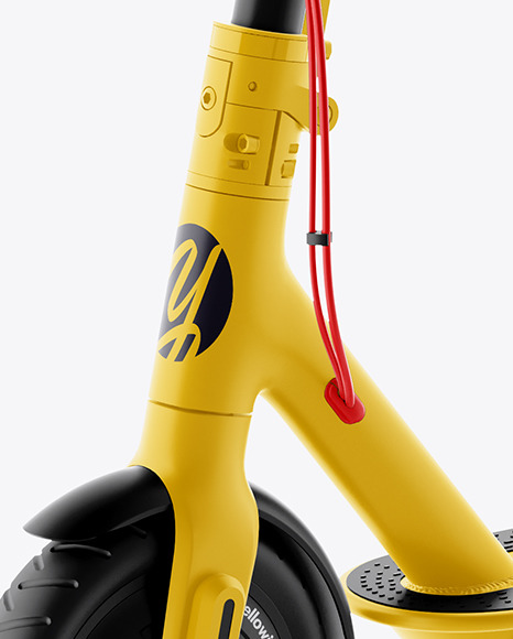 Download Electric Scooter Mockup In Vehicle Mockups On Yellow Images Object Mockups