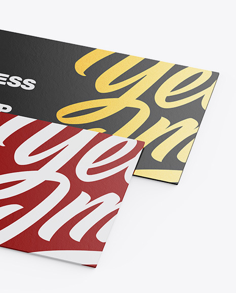 Paper Business Cards Mockup PSD #1