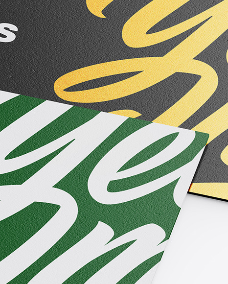 Textured Business Cards Mockup PSD #6