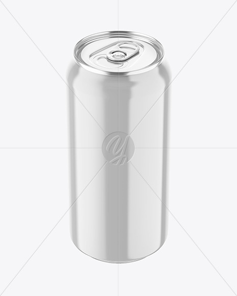 Download Glossy Drink Can W Condensation Mockup In Can Mockups On Yellow Images Object Mockups PSD Mockup Templates