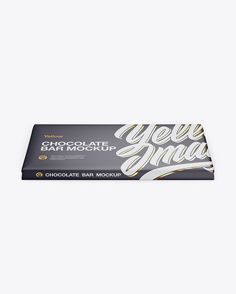 Download Matte Chocolate Bar Mockup Front View High Angle Shot In Packaging Mockups On Yellow Images Object Mockups Yellowimages Mockups