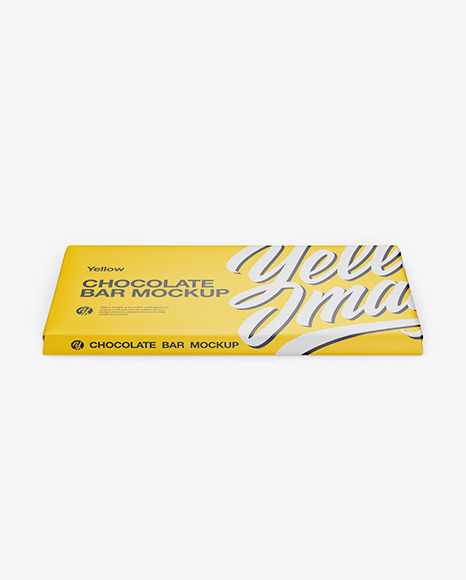 Download Matte Chocolate Bar Mockup Front View High Angle Shot In Packaging Mockups On Yellow Images Object Mockups Yellowimages Mockups