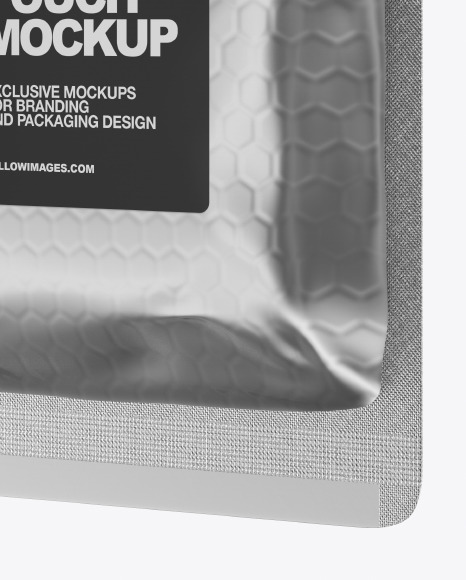 Metallic Pouch Mockup PSD #1