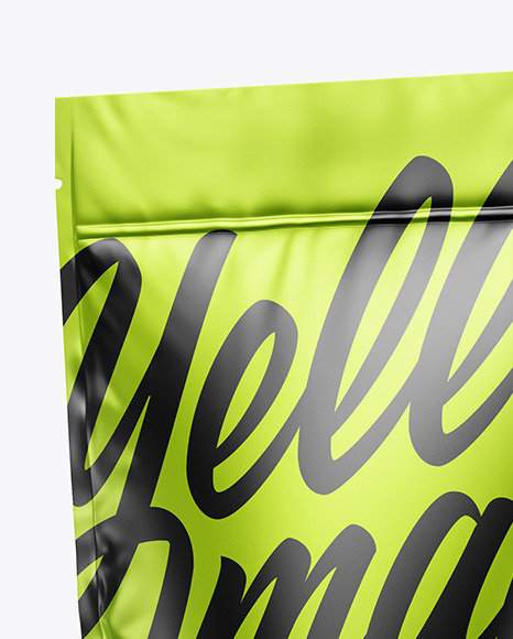 Metallic Stand Up Pouch Mockup PSD #2