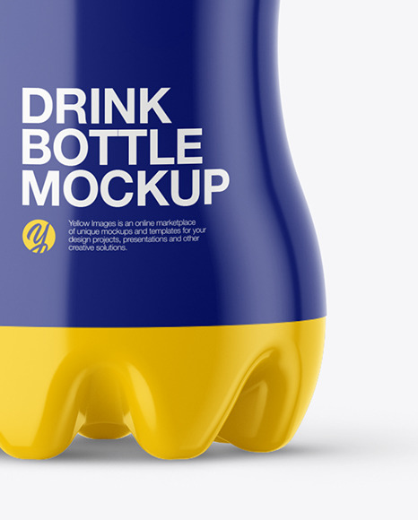 0 5l Drink Bottle Mockup In Bottle Mockups On Yellow Images Object Mockups