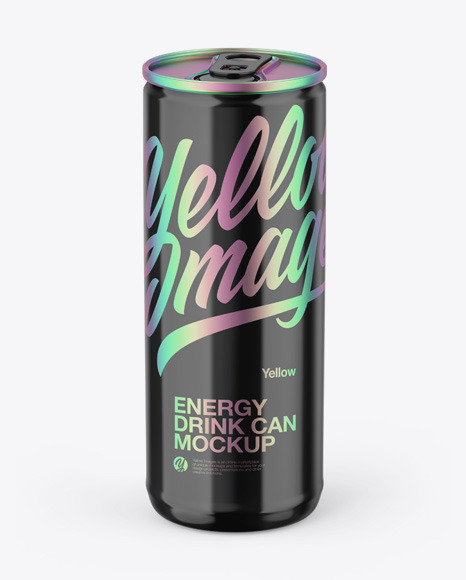 Glossy Can Mockup PSD #2