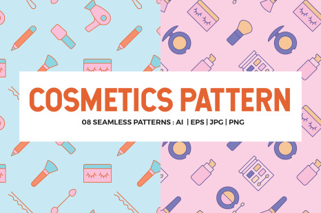 Cosmetics Seamless Patterns