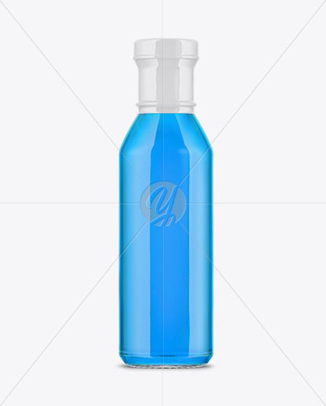 Glass Syrup Bottle Mockup PSD #1