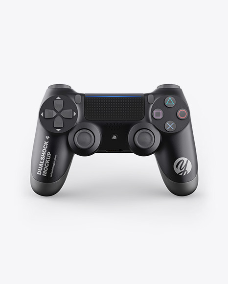 Matte Metallic DualShock 4 Controller Mockup PSD #1