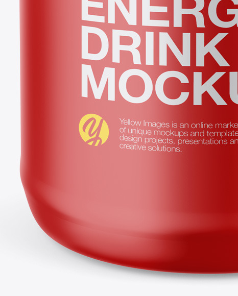 Matte Can Mockup PSD #6