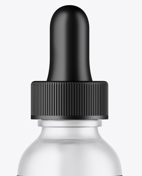 Frosted Dropper Bottle Mockup PSD #2