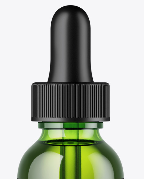 Green Dropper Bottle Mockup PSD #2