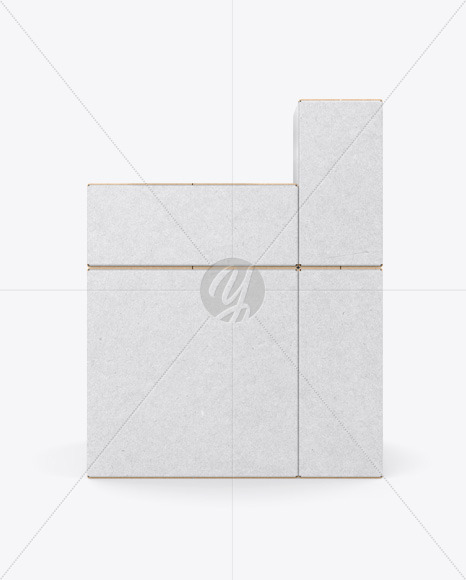 Kraft Boxes Mockup PSD #3