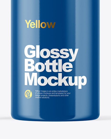 Glossy Cosmetic Pump Bottle Mockup PSD #1