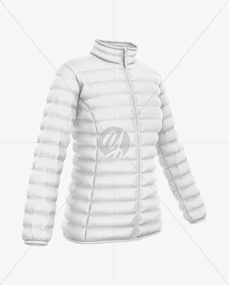 Download Women S Down Jacket Mockup Half Side View In Apparel Mockups On Yellow Images Object Mockups