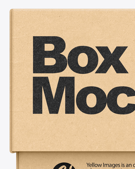 Kraft Box Mockup PSD #2