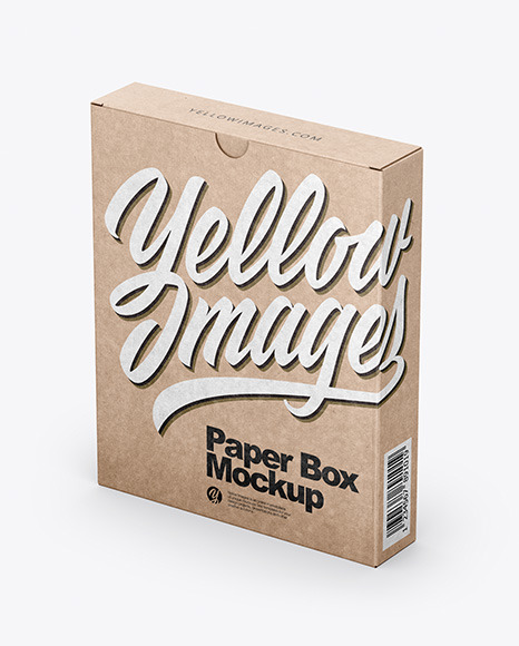 Kraft Box Mockup PSD #2