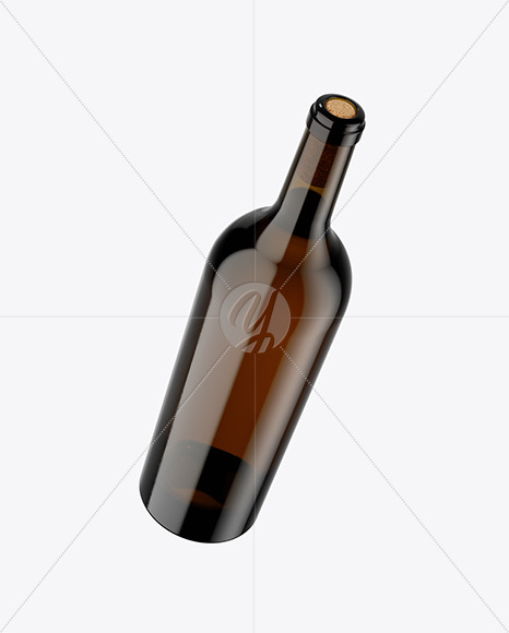 Download Black Glass Bottle Mockup In Bottle Mockups On Yellow Images Object Mockups