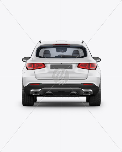 Download Compact Crossover SUV Mockup - Back View in Vehicle ...