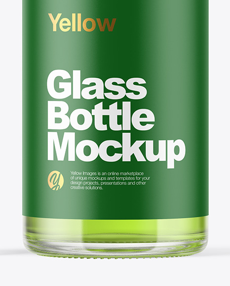 Clear Glass Dropper Bottle Mockup PSD #1