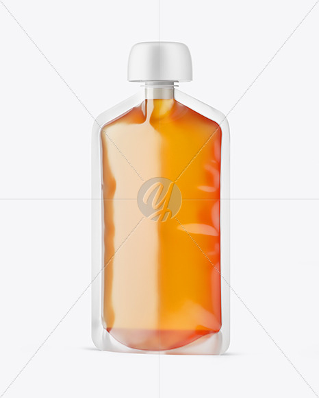 Download Doy Pack With Honey Mockup In Pouch Mockups On Yellow Images Object Mockups