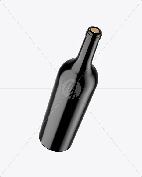 Download Black Glass Bottle Mockup In Bottle Mockups On Yellow Images Object Mockups Yellowimages Mockups