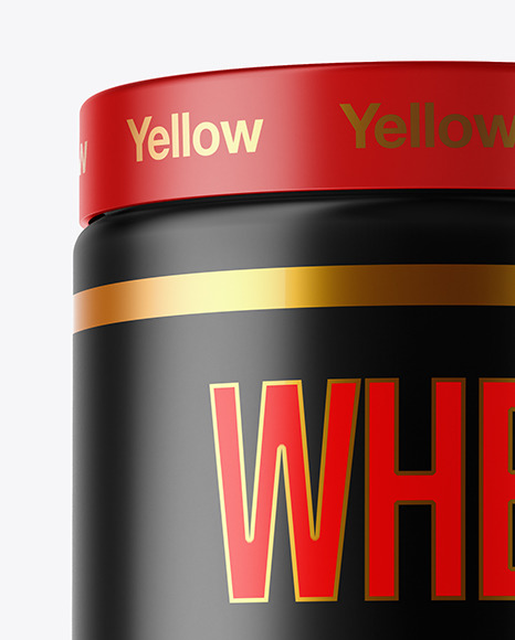 Matte Plastic Jar Mockup PSD #1