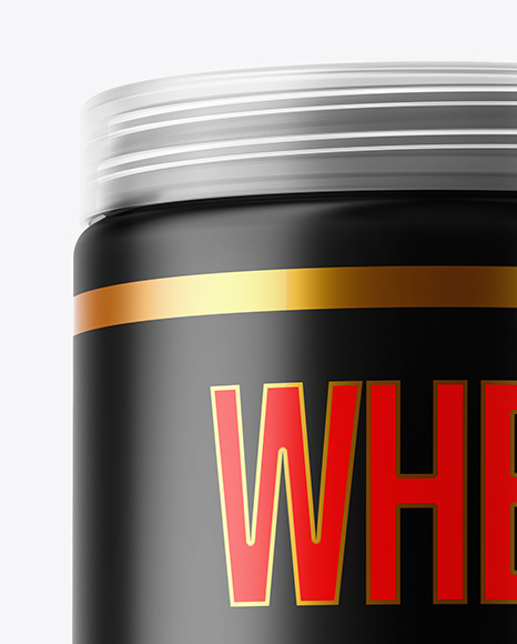 Matte Plastic Jar Mockup PSD #6