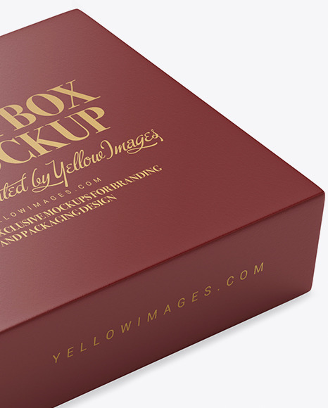 Download Opened Gift Box Mockup Half Side View In Box Mockups On Yellow Images Object Mockups