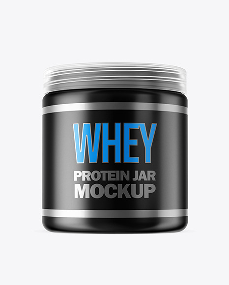 Matte Plastic Jar Mockup PSD #2