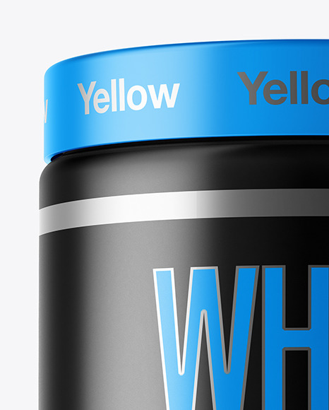 Matte Plastic Jar Mockup PSD #1