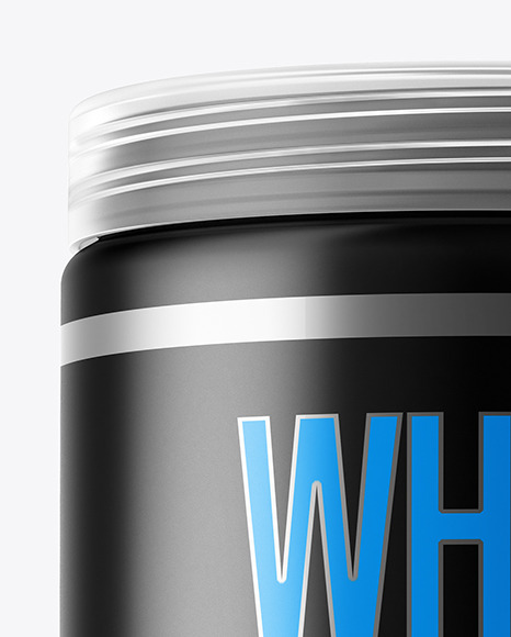 Matte Plastic Jar Mockup PSD #6