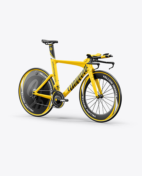 Download Carbon Triathlon Bicycle Mockup Halfside View In Vehicle Mockups On Yellow Images Object Mockups PSD Mockup Templates