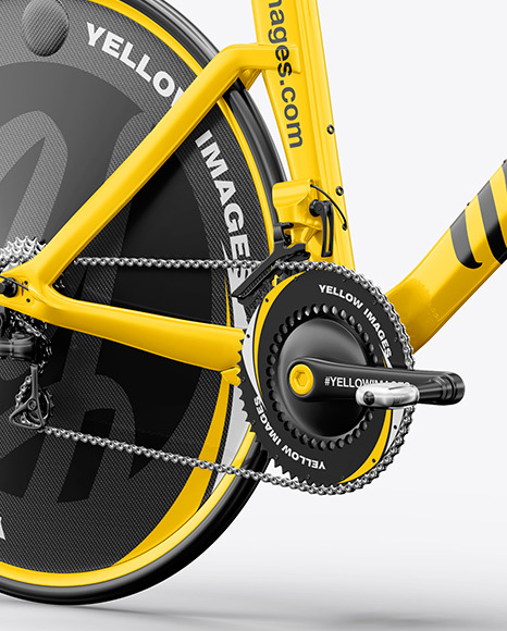 Download Carbon Triathlon Bicycle Mockup Halfside View In Vehicle Mockups On Yellow Images Object Mockups