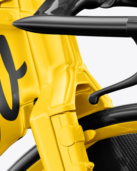 Download Carbon Triathlon Bicycle Mockup Halfside View In Vehicle Mockups On Yellow Images Object Mockups PSD Mockup Templates