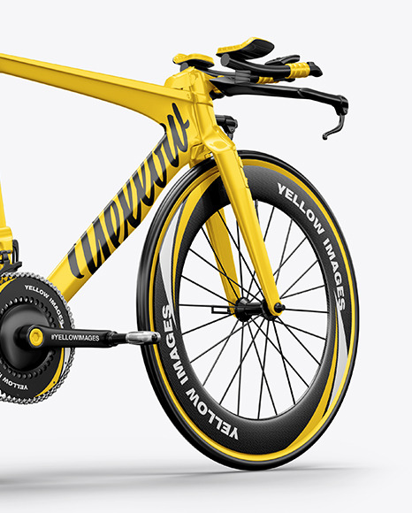 Download Carbon Triathlon Bicycle Mockup Back Half Side View In Vehicle Mockups On Yellow Images Object Mockups