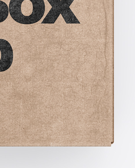 Kraft Box Mockup PSD #1