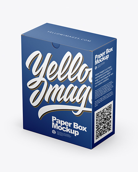 Download Paper Box Mockup In Box Mockups On Yellow Images Object Mockups