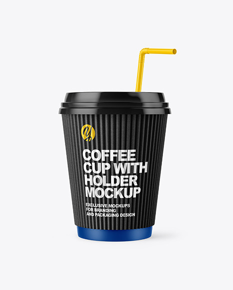 Download Coffee Cup With Straw Mockup In Cup Bowl Mockups On Yellow Images Object Mockups Yellowimages Mockups