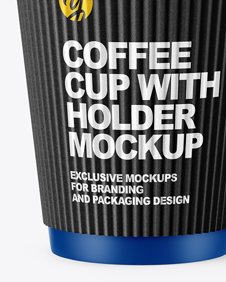 Download Kraft Coffee Cup Holder Psd Mockup Yellowimages