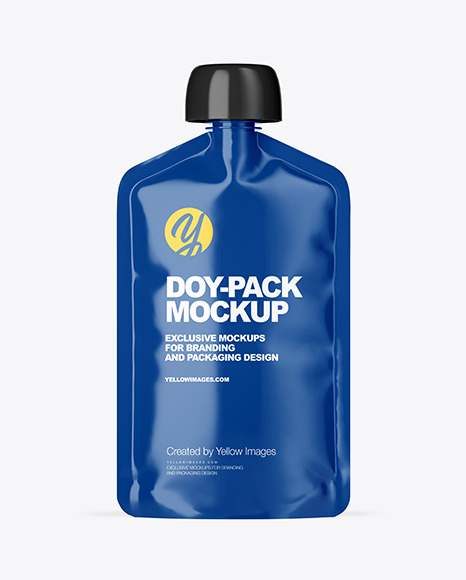 Glossy Doy-Pack Mockup