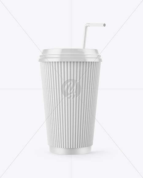 Download Coffee Cup With Straw Mockup In Cup Bowl Mockups On Yellow Images Object Mockups PSD Mockup Templates