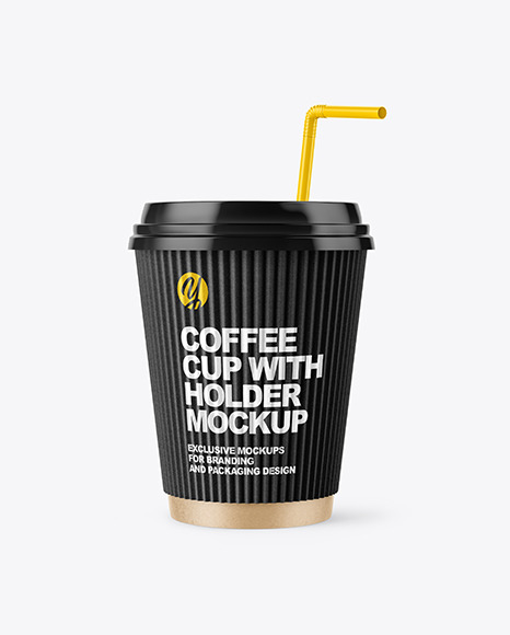 Download Kraft Tea Cup Sleeve Psd Mockup Yellowimages